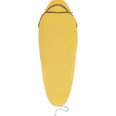 Вкладыш в спальник Sea to Summit Reactor Sleeping Bag Liner, Sulfur Yellow, Compact, Mummy w/ Drawcord, 177 см (STS ASL031061-190903)